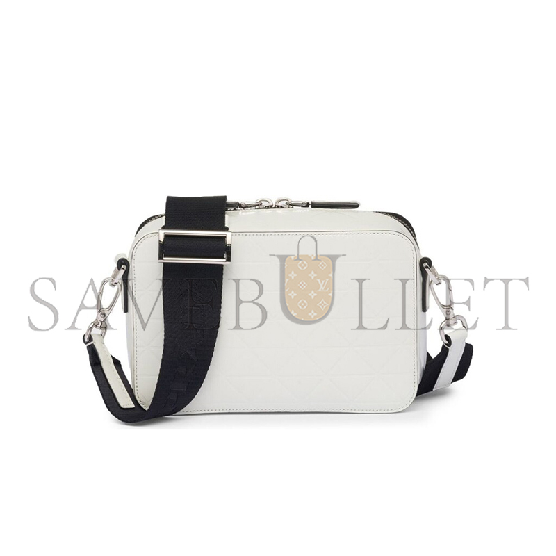 PRADA BRIQUE EMBOSSED LEATHER SHOULDER BAG 2VH070 (19*12*5.5cm)